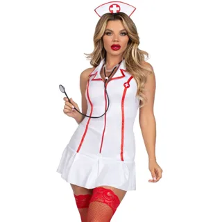 Costume D'infirmière en Chef Blanc M/l Leg Avenue blanc déguisement sexy