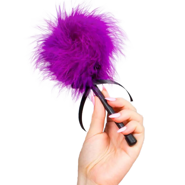 Duster Marabou Rose Violet Secretplay rose bdsm