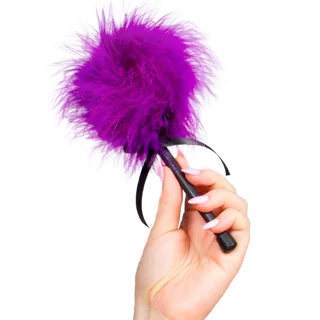 Duster Marabou Rose Violet Secretplay rose bdsm
