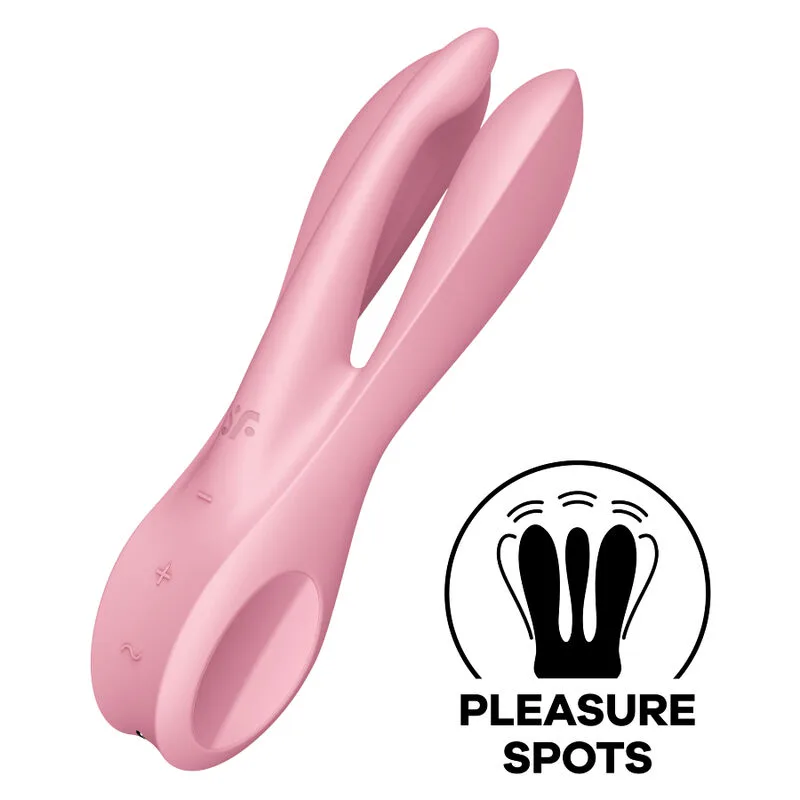 Stimulateur clitoridien Vibromasseur Threesome 1 Rose Satisfyer