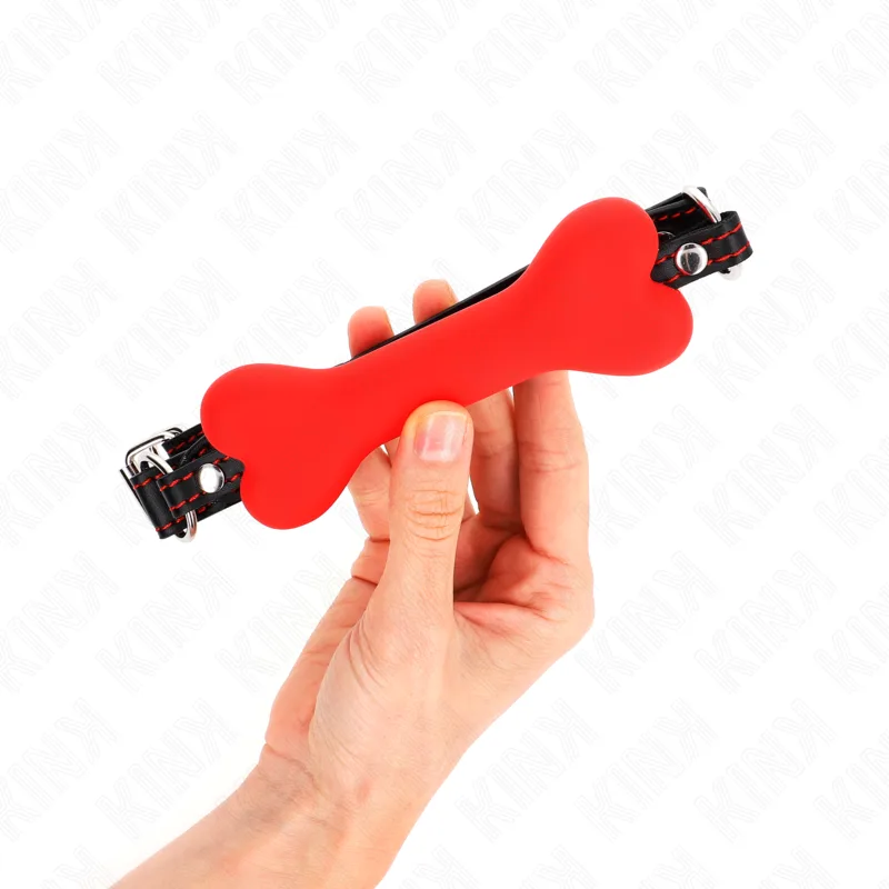 Os Rouge 12 CM Bag 63 X 2 CM Kink rouge bâillon