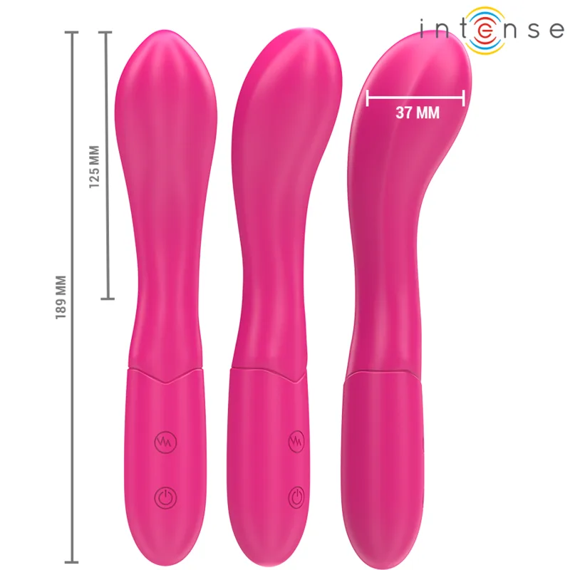 Lisette Vibromasseur 19 cm Souple 10 Vibrations Rose Intense
