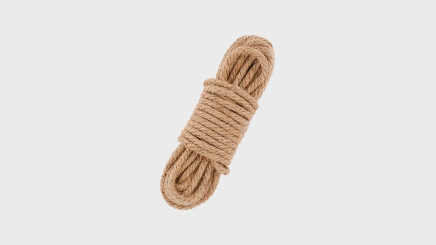 Corde japonaise en jute naturelle, enroulée, pour débuter le bondage et le shibari