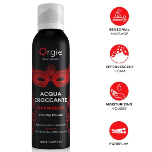 Mousse de Massage Croquante à la Fraise Acqua Croccante