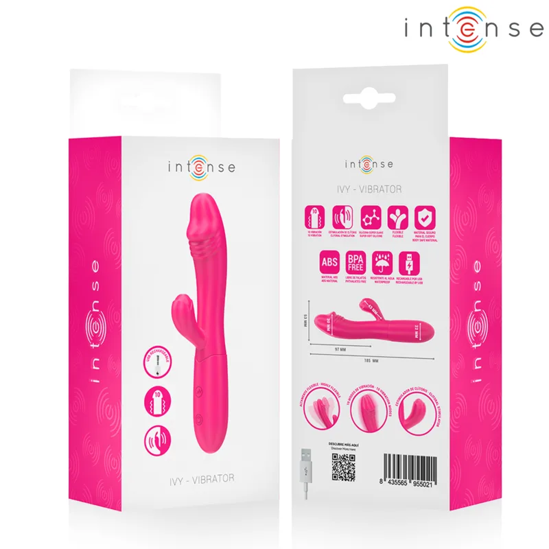Ivy Vibromasseur Flexible 10 Vibrations avec Langue Intense