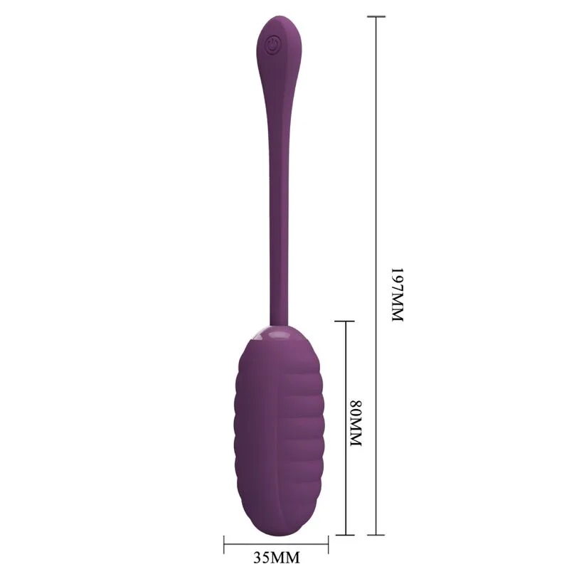 Œuf Vibrant Casper Pretty Love de coloris violet, présenté seul sur fond blanc