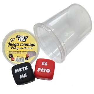 Jeu de dés Verbe + Partie du Corps avec Coupe Diablo Picante jeu coquin