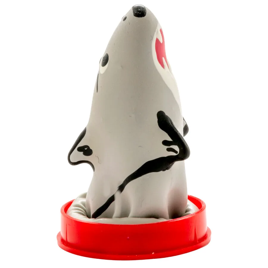 Préservatifs Fantaisie Peints à la Main Modèle Requin 1 Condomerie