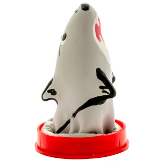 Modèle Requin 1 : préservatif fantaisie peint à la main Condomerie, objet décoratif
