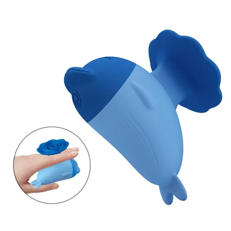 Mini Vibromasseur Rechargeable USB Dauphin Pretty Love