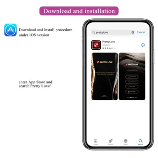 Installation de l'application Pretty Love depuis l'App Store