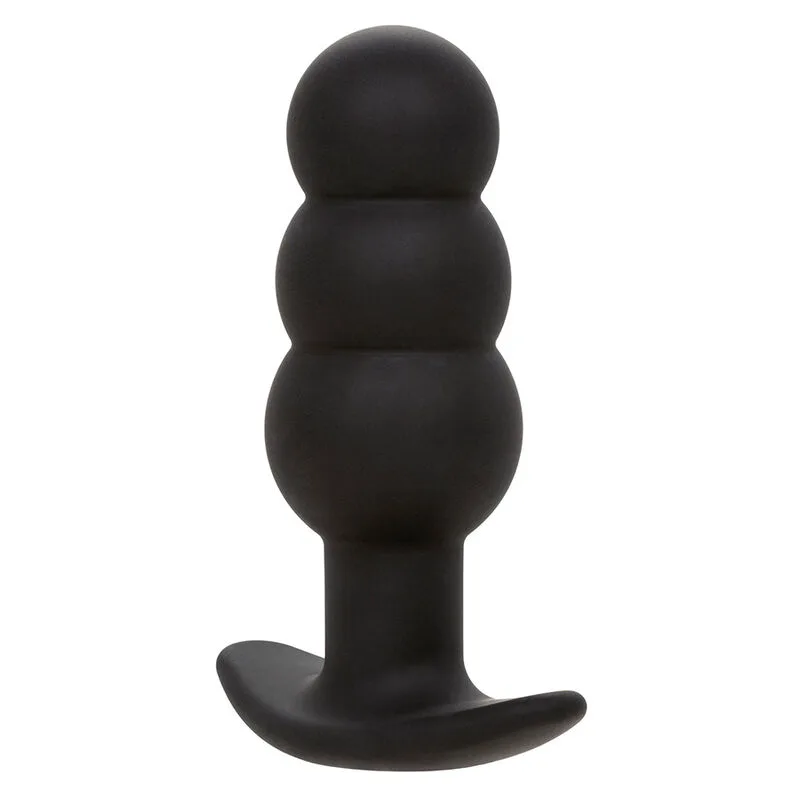 Rock Bottom Plug Anal Perlé 10 Vibrations Silicone Noir Calexotics
