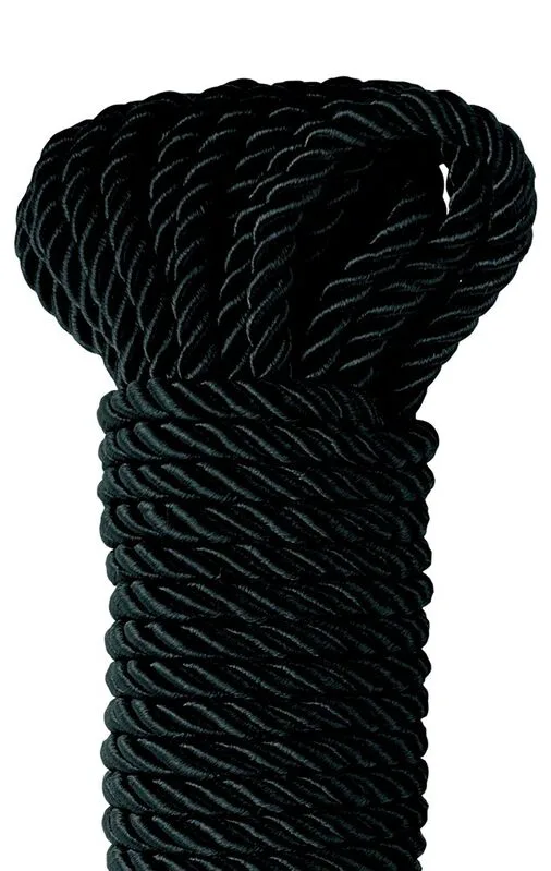 Corde de Soie Noire de Luxe 9,75 M Fetish Fantasy noir corde shibari