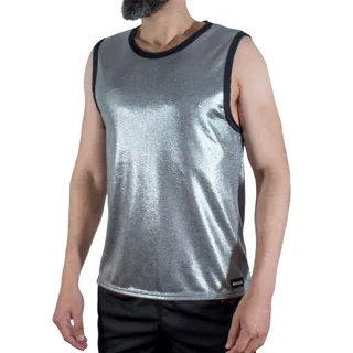 T-shirt à Paillettes Fines S/M Macho modèle 2