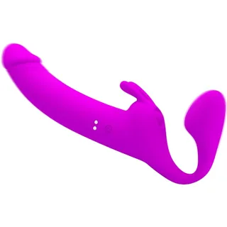 Gode Zanini Strapless Ceinture 10 Vibrations Violet Pretty Love