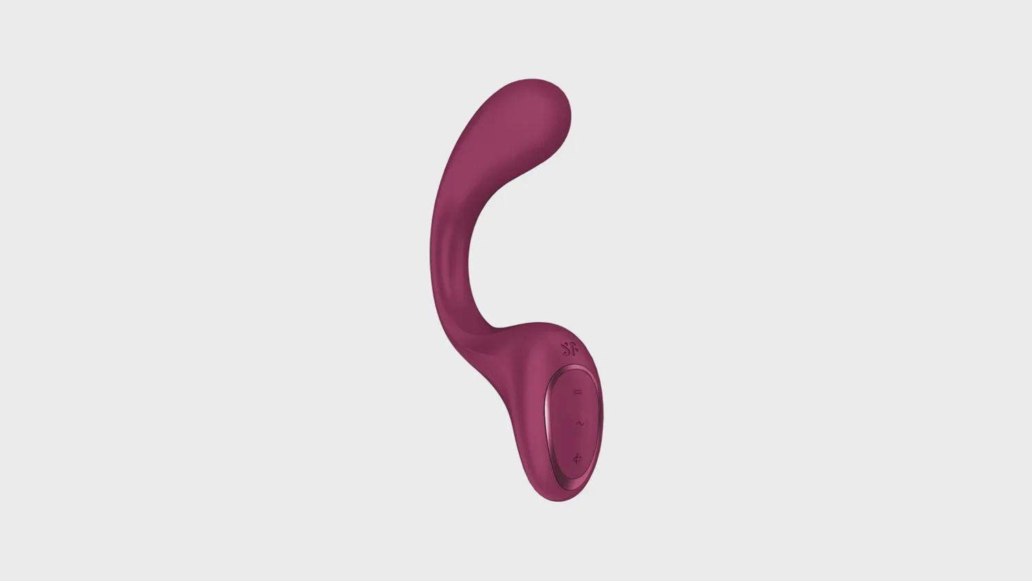Satisfyer G for Goddess 2, vibromasseur double flexible en C, bordeaux, à partager entre femmes après la position du ciseau