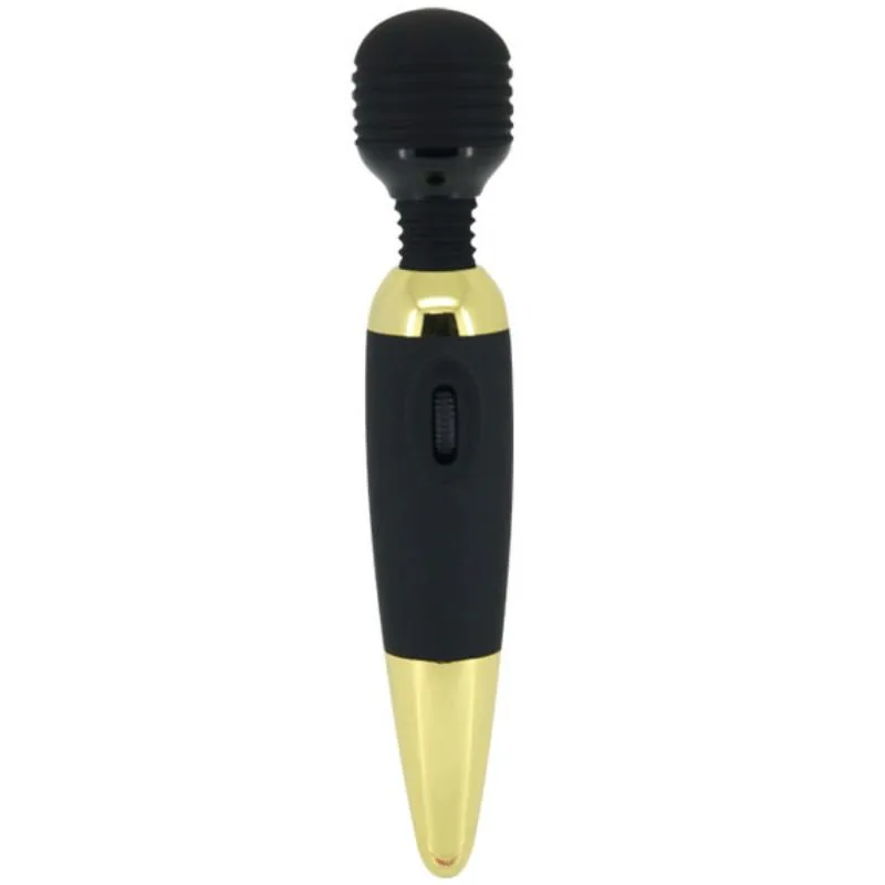 Wand Nervuré Noir et Or Pretty Love, 225 g en main