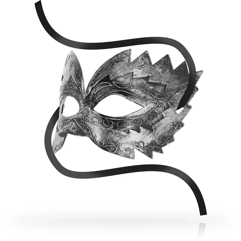 Masques Antizaz Style Vénitien Argent Ohmama argent bâillon