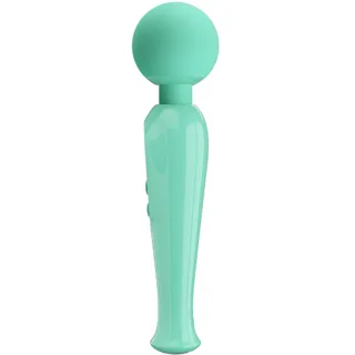 Wand vibromasseur Baguette Skyler à Écran Pretty Love - Vert d'eau