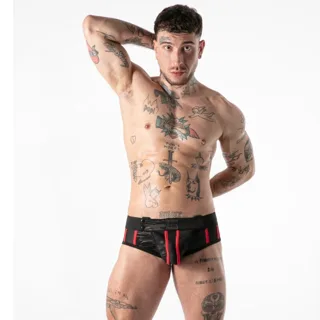 Slip Militaire Complet Rouge M Locker Gear rouge lingerie homme