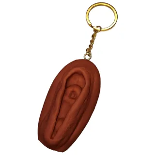 Porte-clés Vagin Ton Foncé Diablo Picante jeu coquin