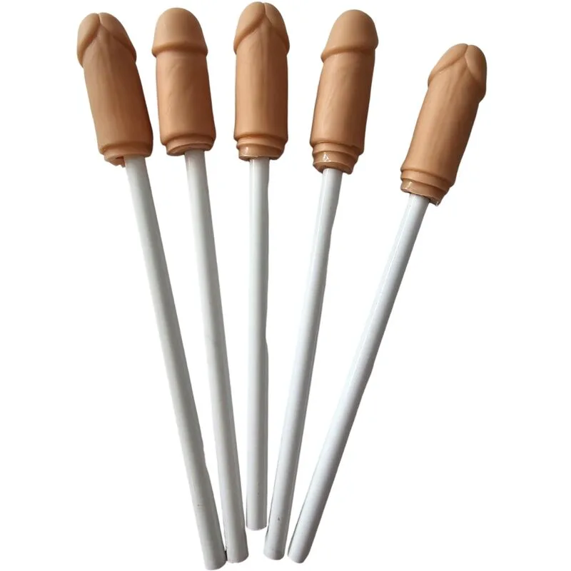 5 Crayons avec Pointe de Pénis Naturelle Diablo Picante jeu coquin