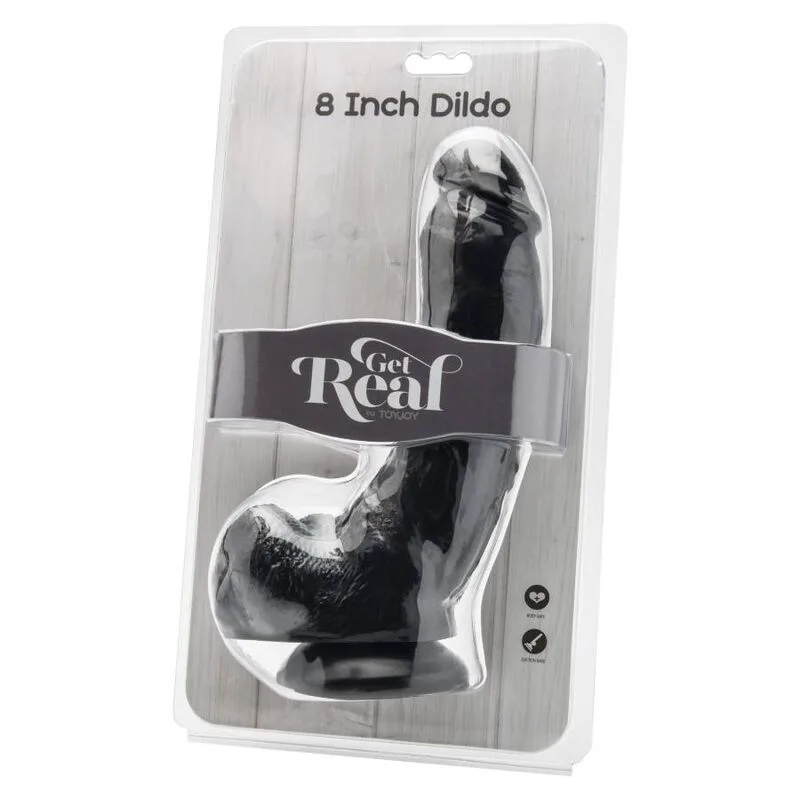 Gode 20,5 cm avec Boules Noires Get Real