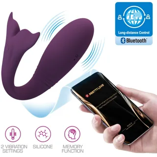 Oeuf vibrant Télécommande Jayleen Vibrator App Violet Pretty Love