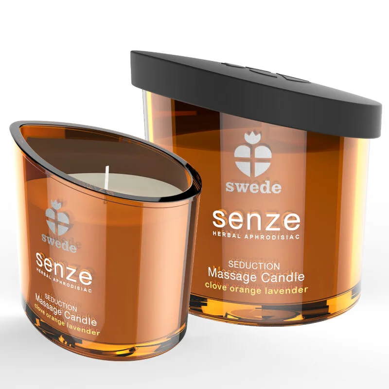 Bougie de Massage Séduction Senze - Girofle, Orange, Swede