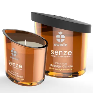 Bougie de Massage Séduction Senze - Girofle, Orange, Swede