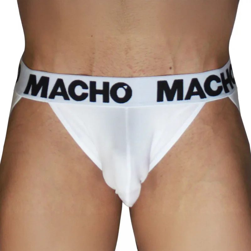 Mx29bl Jockstrap Blanc + Blanc M Macho