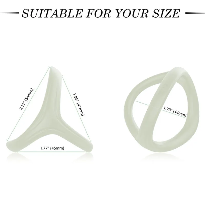 Bague Double Silicone Tresor Lumineuse Armony