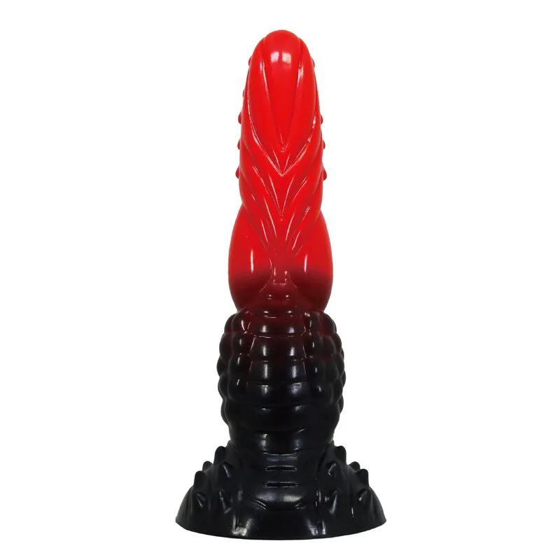 Gode Godemiché Fantaisie Dragon de Feu avec Ventouse 24,5 cm Ø