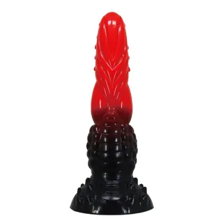 Gode Godemiché Fantaisie Dragon de Feu avec Ventouse 24,5 cm Ø
