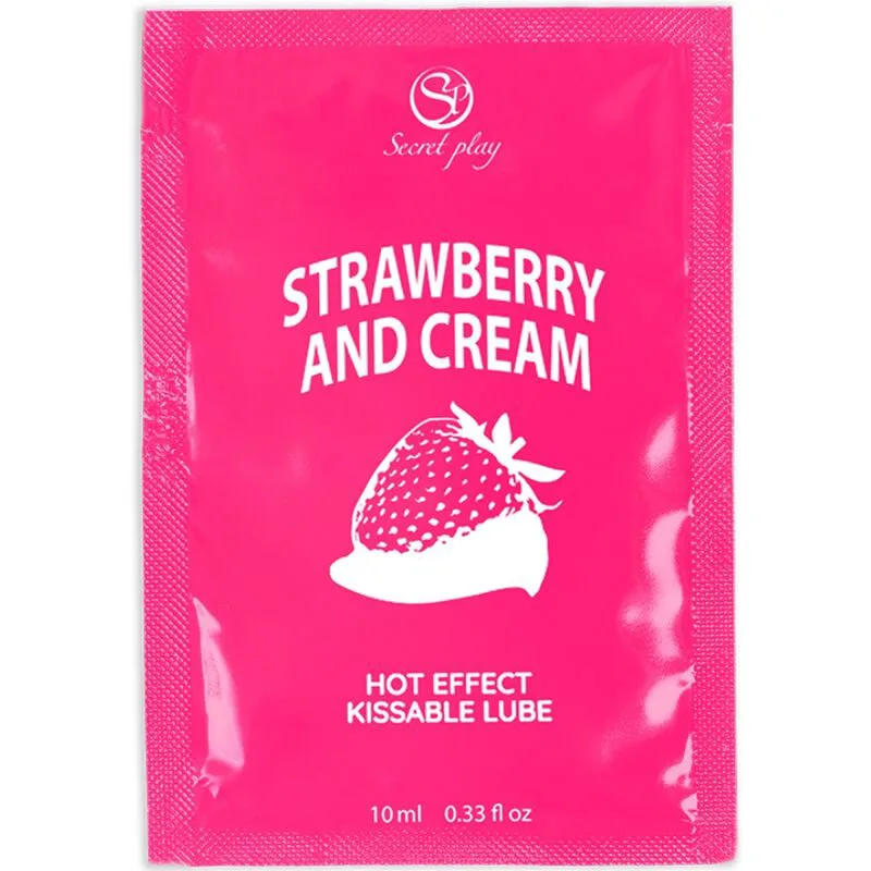 Lubrifiant Unidose Fraises & Crème 10ml Secretplay