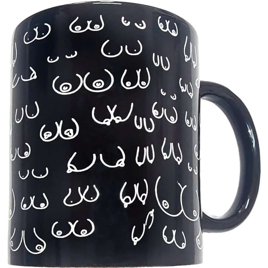 Tasse Seins Noire 370 ML Diablo Picante noir jeu coquin