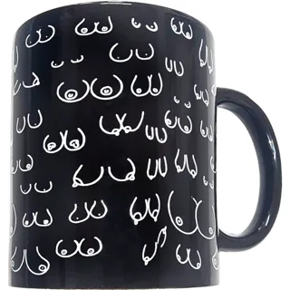 Tasse Seins Noire 370 ML Diablo Picante noir jeu coquin