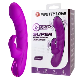 Monica Vibromasseur Rechargeable à Double Stimulation Pretty Love