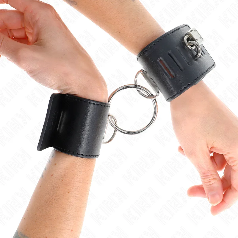 Menottes Fixes avec Anneau et Fermeture par Cadenas Kink