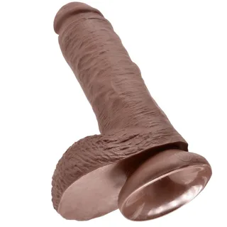 Gode 8" Pene Realístico Marrón 20,3 cm King Cock