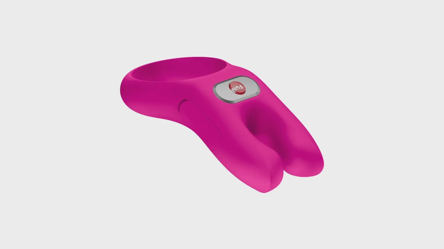 Anneau pénien vibrant Nos Classic de Fun Factory à deux bras flexibles, coloris rose