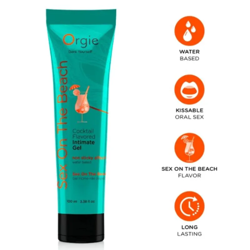 Tube de Lubrifiant Cocktail Sex On The Beach Gel Intime à Orgie lubrifiant base eau