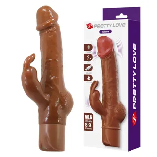 Ellison Vibromasseur Lapin Réaliste 22,6 cm Ø 4,2 cm Pretty Love
