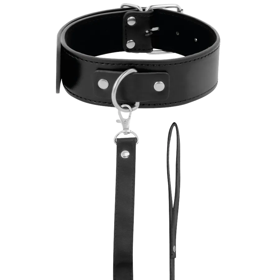 Collier de Posture avec Chaîne en Cuir Darkness
