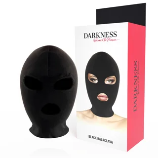 Masque de Soumission BDSM Bouche et Yeux Noir Darkness noir bdsm