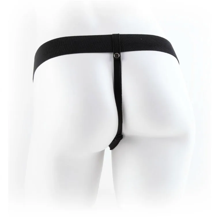 Gode Sangle Creux 9 avec Boules 22,9 cm Marron Fetish Fantasy
