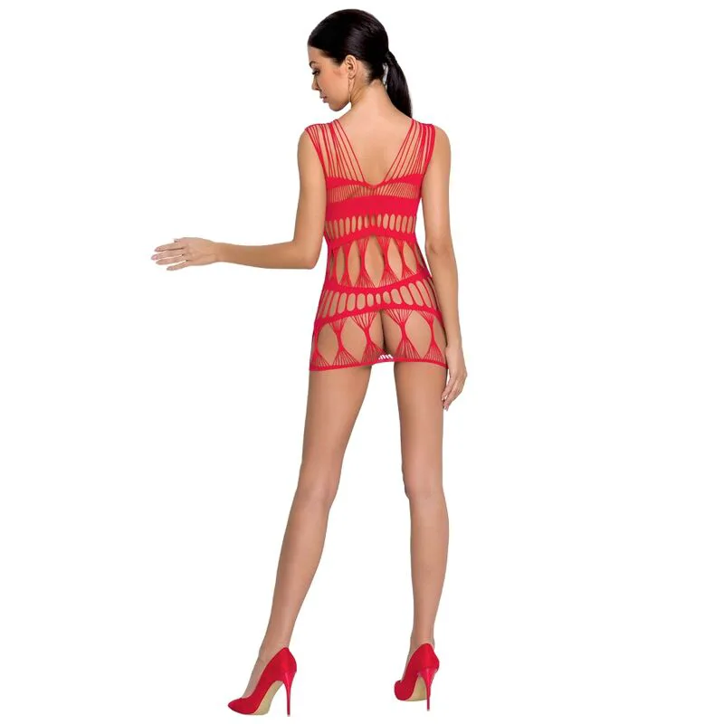 Femme BS089 Bodystocking Rouge Taille Unique Passion rouge nuisette