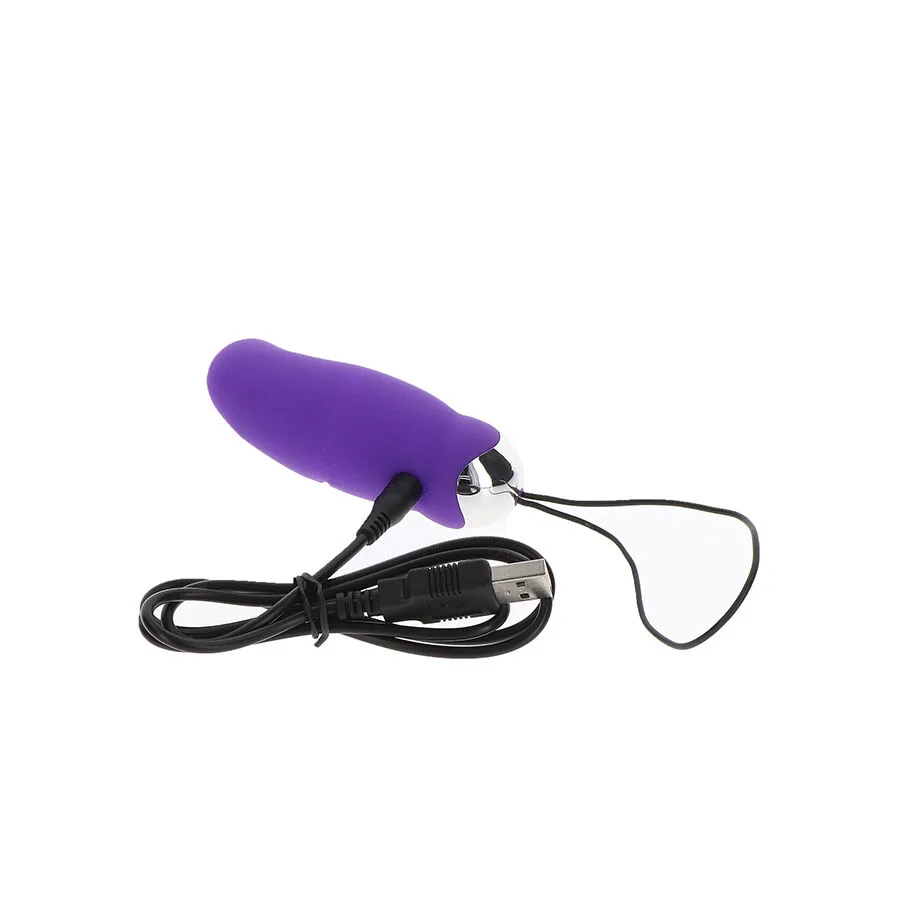 Œuf Vibrant Eggsplode ToyJoy en silicone et abs, coloris violet