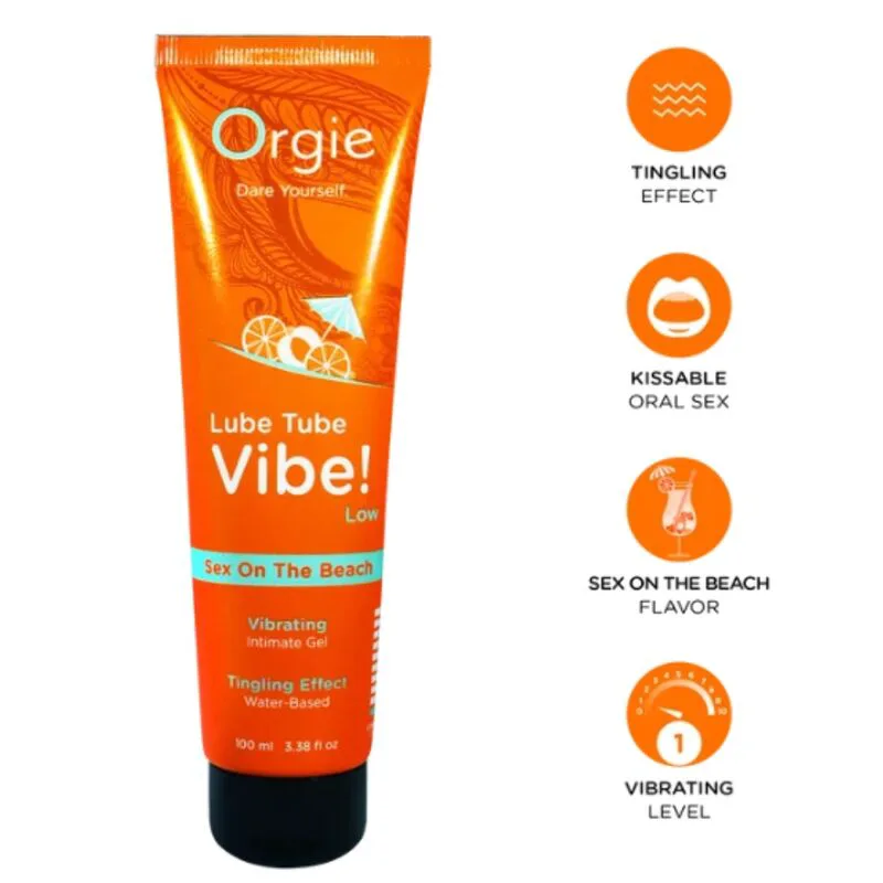 Lube Tube Vibe! Sex On The Beach Gel Intime à Peine Orgie lubrifiant base eau