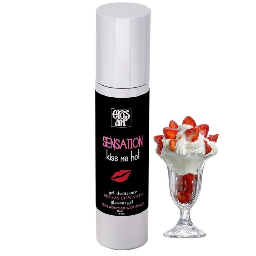 Art - Sensattion Lubrifiant Naturel Fraises la Crème 50 ml Eros